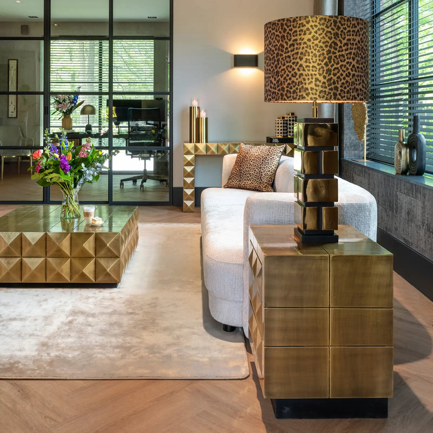 Nachttisch Collada in brushed gold, 50x45x60 cm von Richmond Interiors – Bild 12