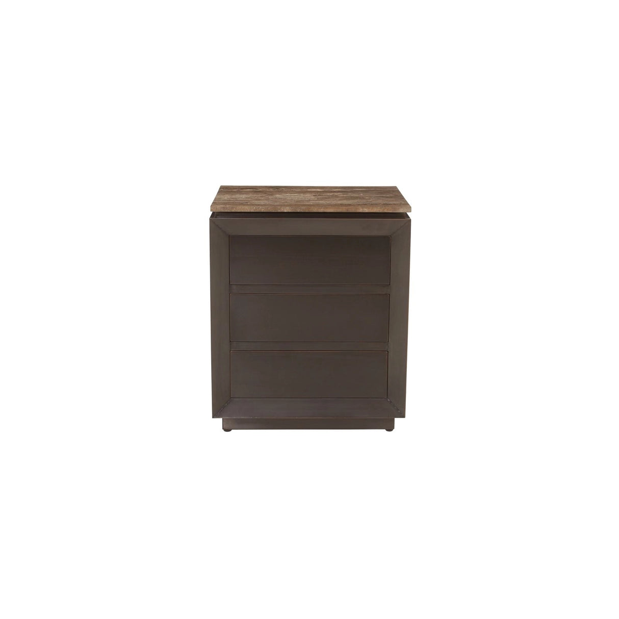 Nachttisch Russo aus Travertin in braun mit 3 Schubladen, 55x40x65 cm von Richmond Interiors – Bild 6