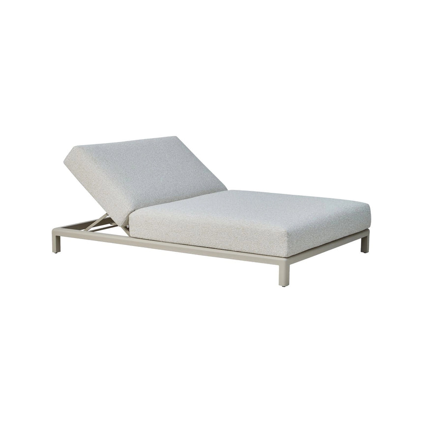 Outdoor-Doppelliege Kempinski in ecru, 130x197x40 cm von Richmond Interiors – Bild 1