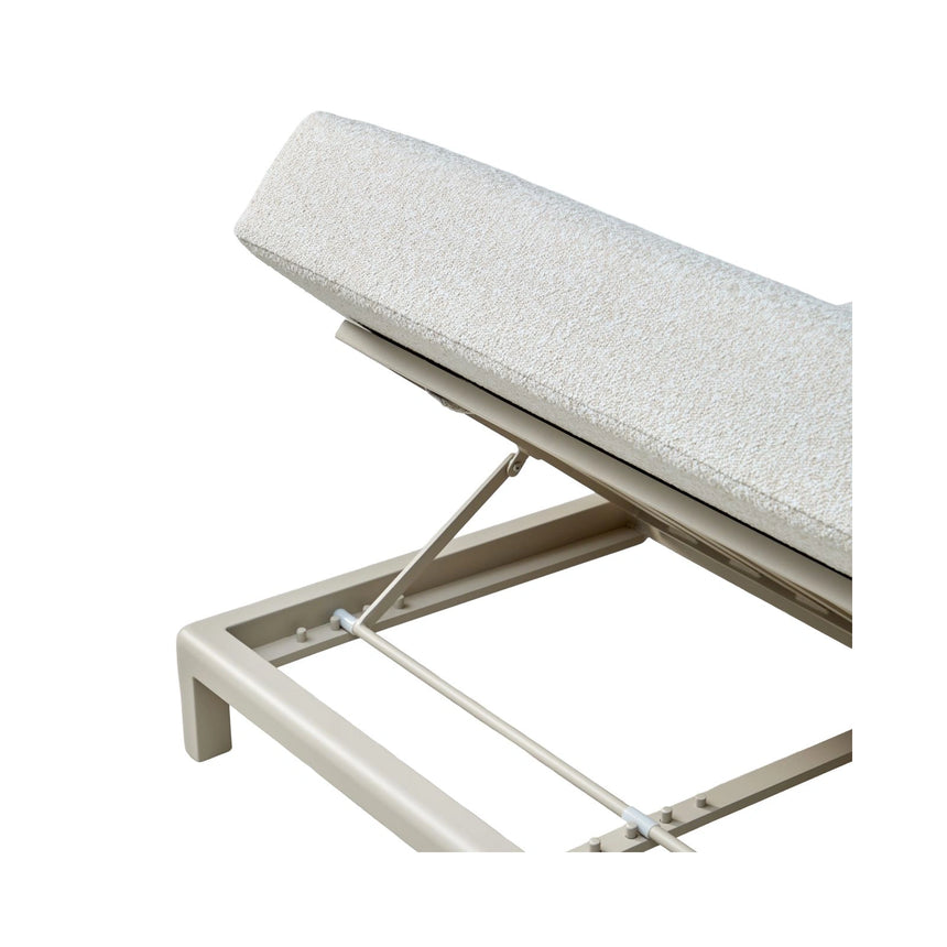 Outdoor-Doppelliege Kempinski in ecru, 130x197x40 cm von Richmond Interiors – Bild 6