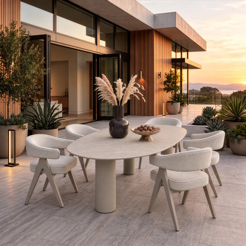 Outdoor-Essstuhl Catalan in ecru von Richmond Interiors – Bild 2