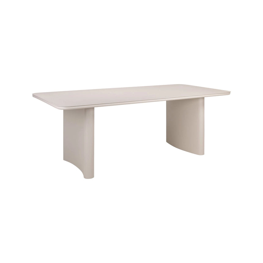 Outdoor-Esstisch Senza aus Aluminium in hellbeige, 220x100x76 cm von Richmond Interiors – Bild 1