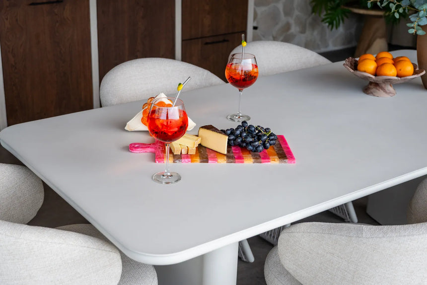 Outdoor-Esstisch Senza aus Aluminium in hellbeige, 220x100x76 cm von Richmond Interiors – Bild 8