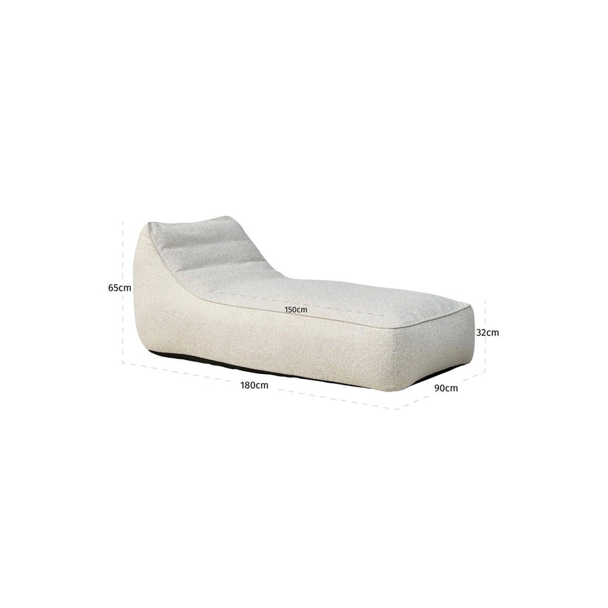 Outdoor-Liege Solada in ecru, 90x180x65 cm von Richmond Interiors – Bild 3