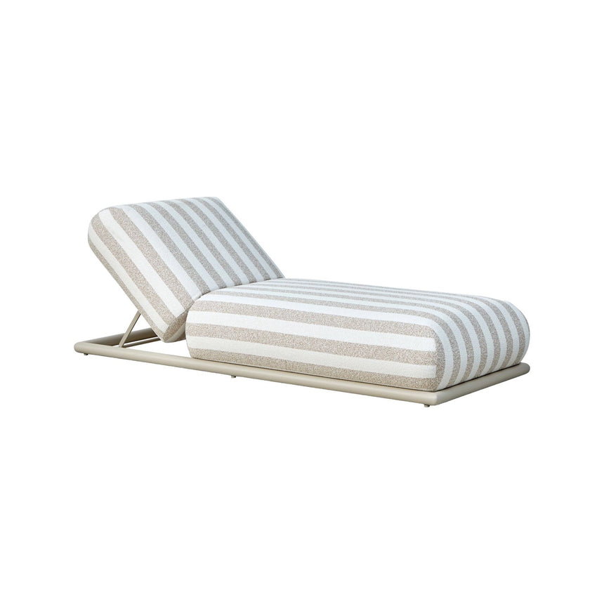 Outdoor-Liege Sullivan in ecru stripe, 85x196x36 cm von Richmond Interiors – Bild 1
