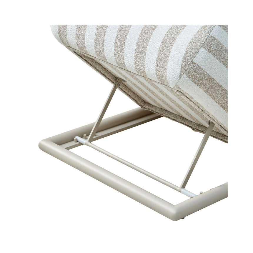 Outdoor-Liege Sullivan in ecru stripe, 85x196x36 cm von Richmond Interiors – Bild 6