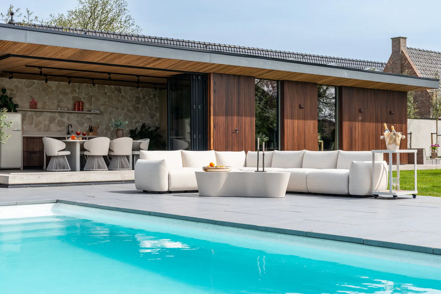 Outdoor-Sofa-Zusatzelement Dawson in beige alpine, 77x99 cm von Richmond Interiors – Bild 2