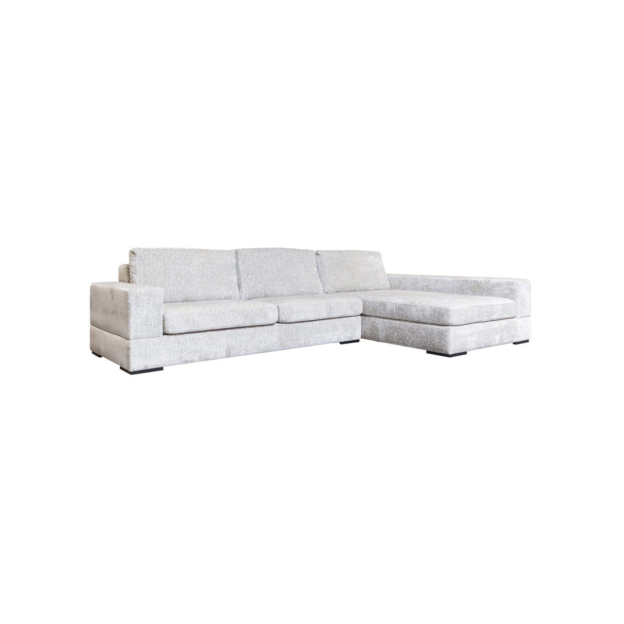 Pasha 3-Sitzer Sofa, in pearl island, Chaiselongue rechts, 366x213 cm von Richmond Interiors – Produktbild 1