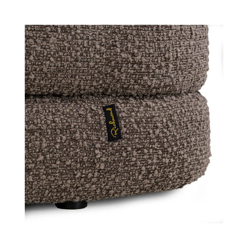 Pouf und Fußhocker Adele in brown chunky, 50x50x48 cm von Richmond Interiors – Bild 3