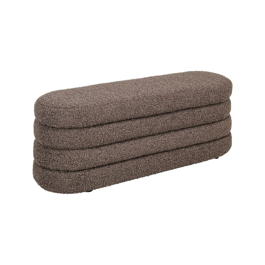 Pouf und Fußhocker Camille in brown chunky, 131x46x46 cm von Richmond Interiors – Bild 1
