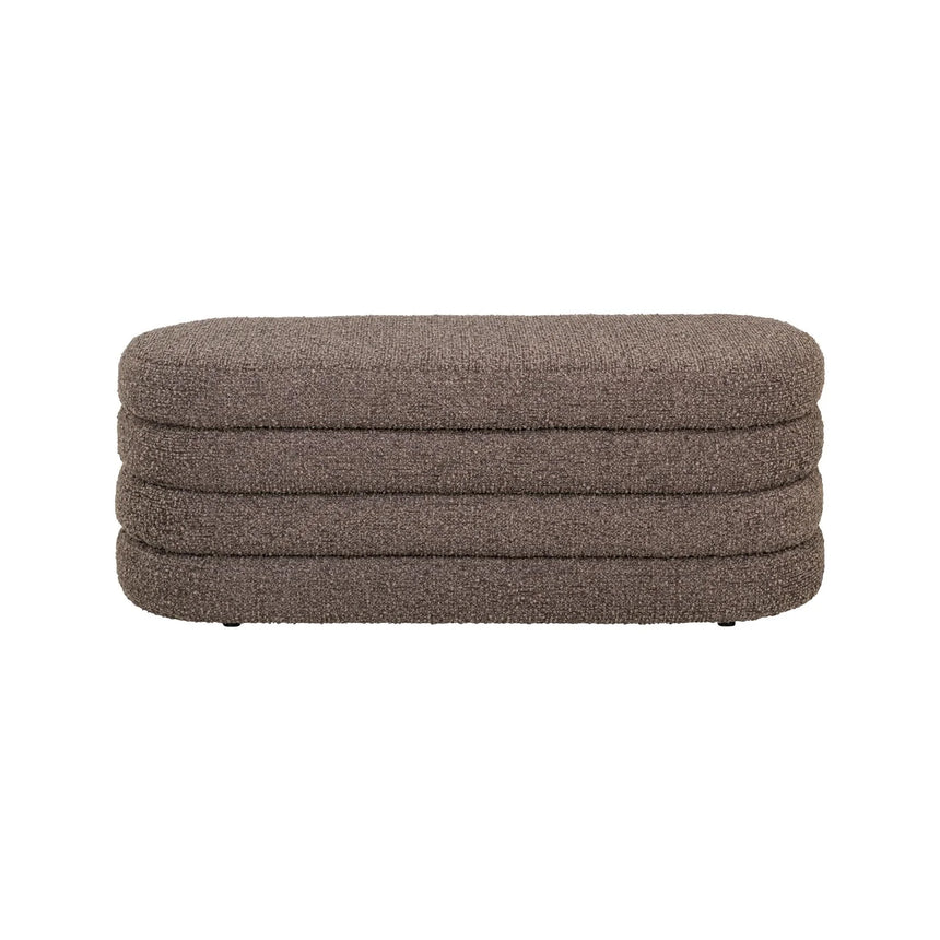 Pouf und Fußhocker Camille in brown chunky, 131x46x46 cm von Richmond Interiors – Bild 2