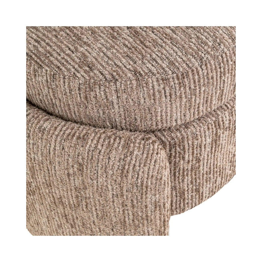 Pouf und Fußhocker Cupid mit Stauraum in mocca linear, 51x43x47 cm von Richmond Interiors – Bild 6