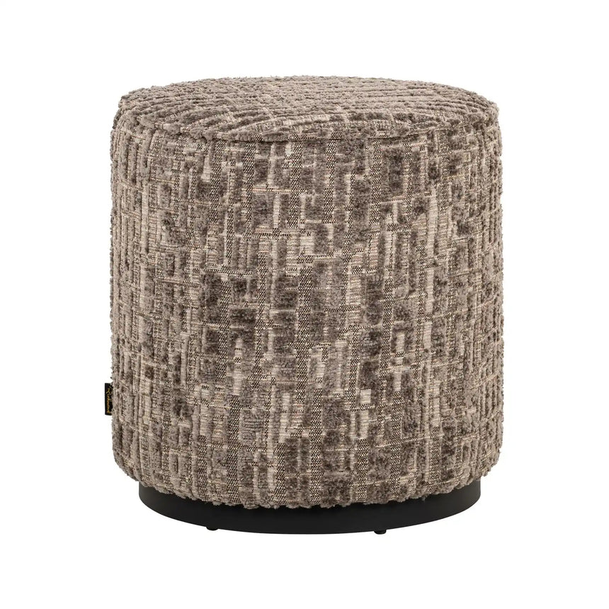 Pouf und Fußhocker Lexie in greige, 45x45x47 cm von Richmond Interiors – Bild 3