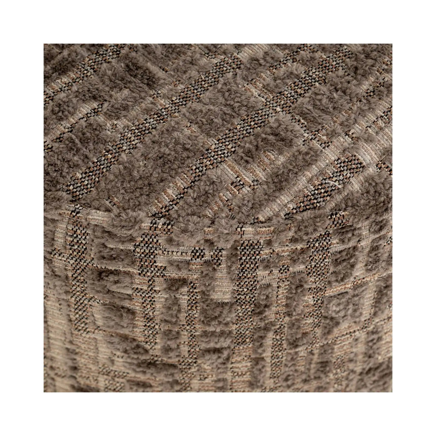 Pouf und Fußhocker Lexie in greige, 45x45x47 cm von Richmond Interiors – Bild 5