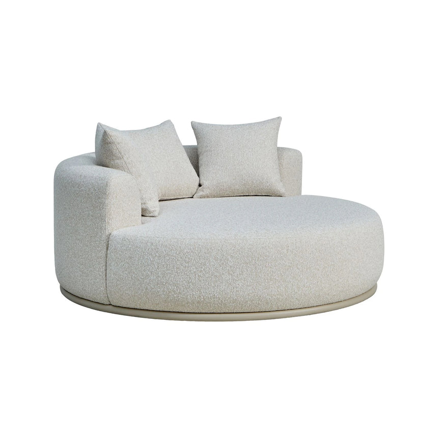 Runde Outdoor-Liege Belucci in ecru, 160x160x65 cm von Richmond Interiors – Bild 1
