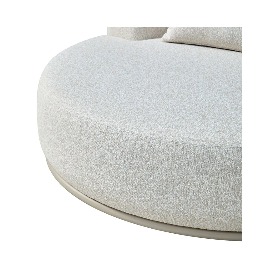 Runde Outdoor-Liege Belucci in ecru, 160x160x65 cm von Richmond Interiors – Bild 8