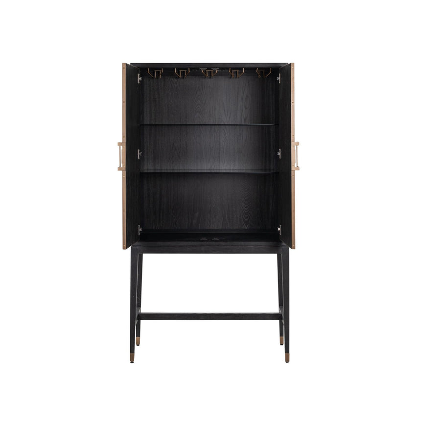 Schrank Bloomville in messingfarben mit Rochenhautoptik, 97x45x182 cm von Richmond Interiors – Bild 5