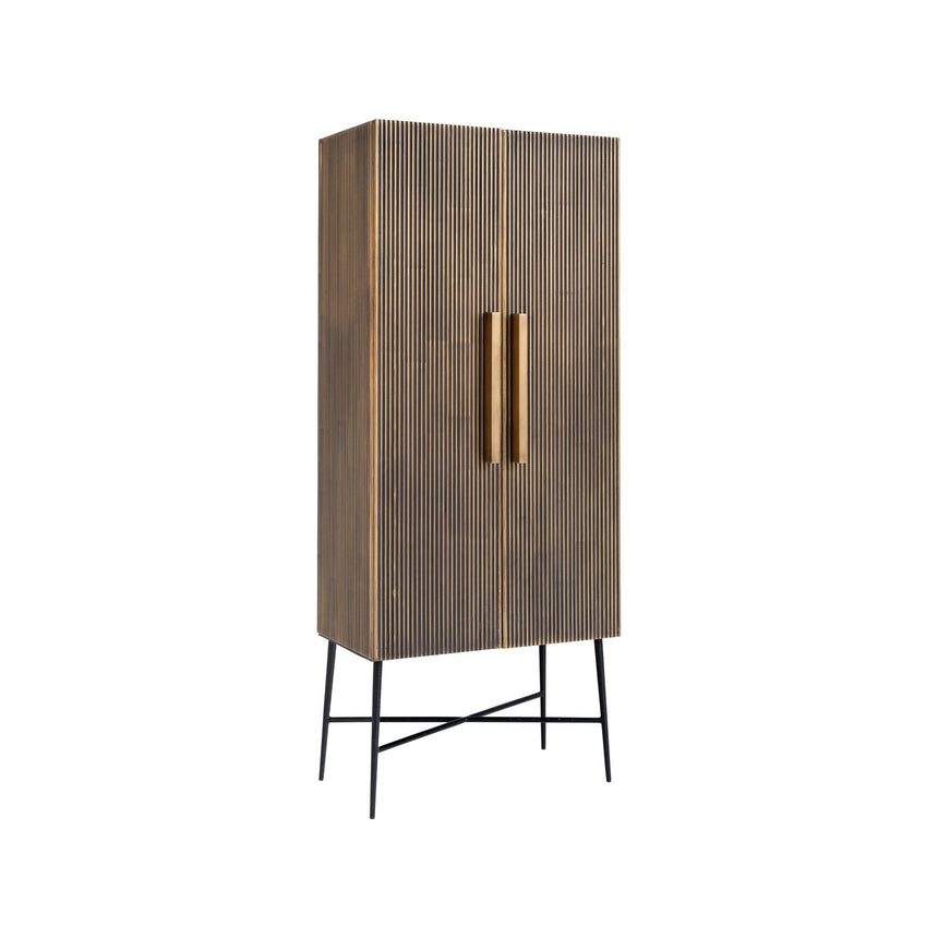 Schrank Ironville in gold, 75x40x182 cm von Richmond Interiors – Bild 1