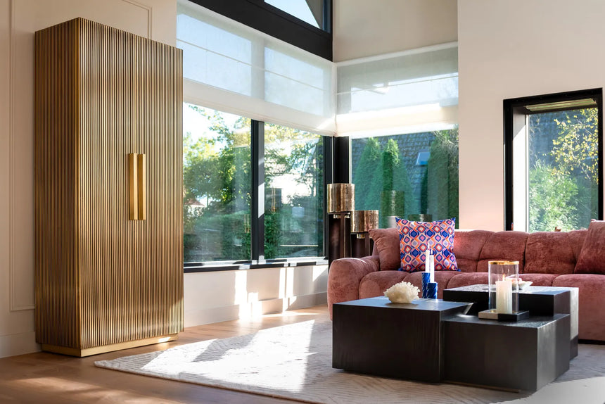 Schrank Ironville in gold, 80x42x191 cm von Richmond Interiors – Bild 6