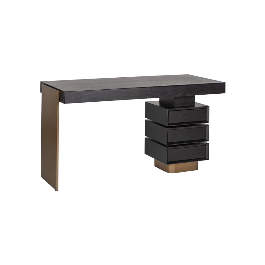 Schreibtisch Alexander Jones (Connar) in anthrazit, 140x60x76 cm von Richmond Interiors – Bild 1