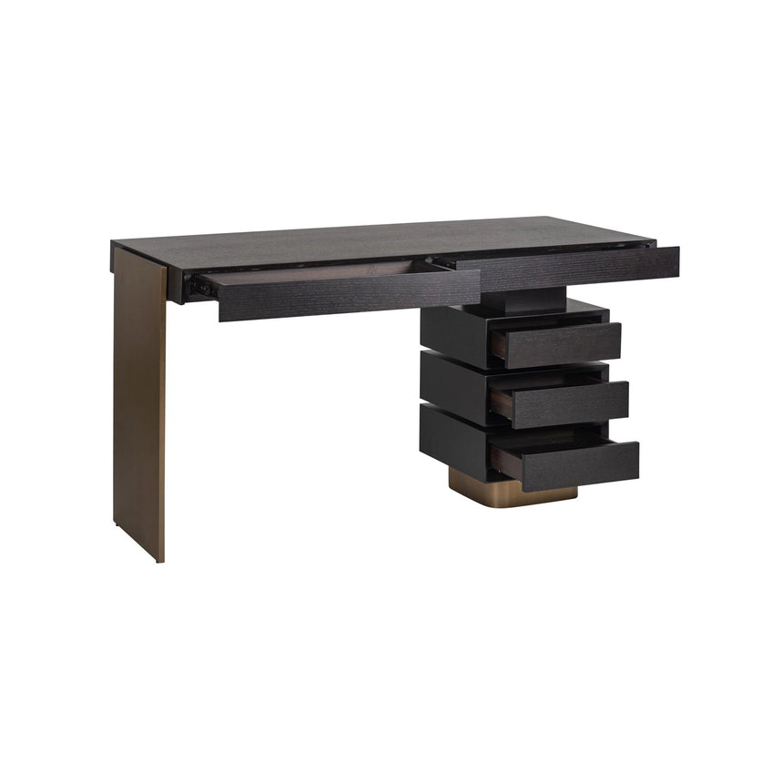 Schreibtisch Alexander Jones (Connar) in anthrazit, 140x60x76 cm von Richmond Interiors – Bild 8
