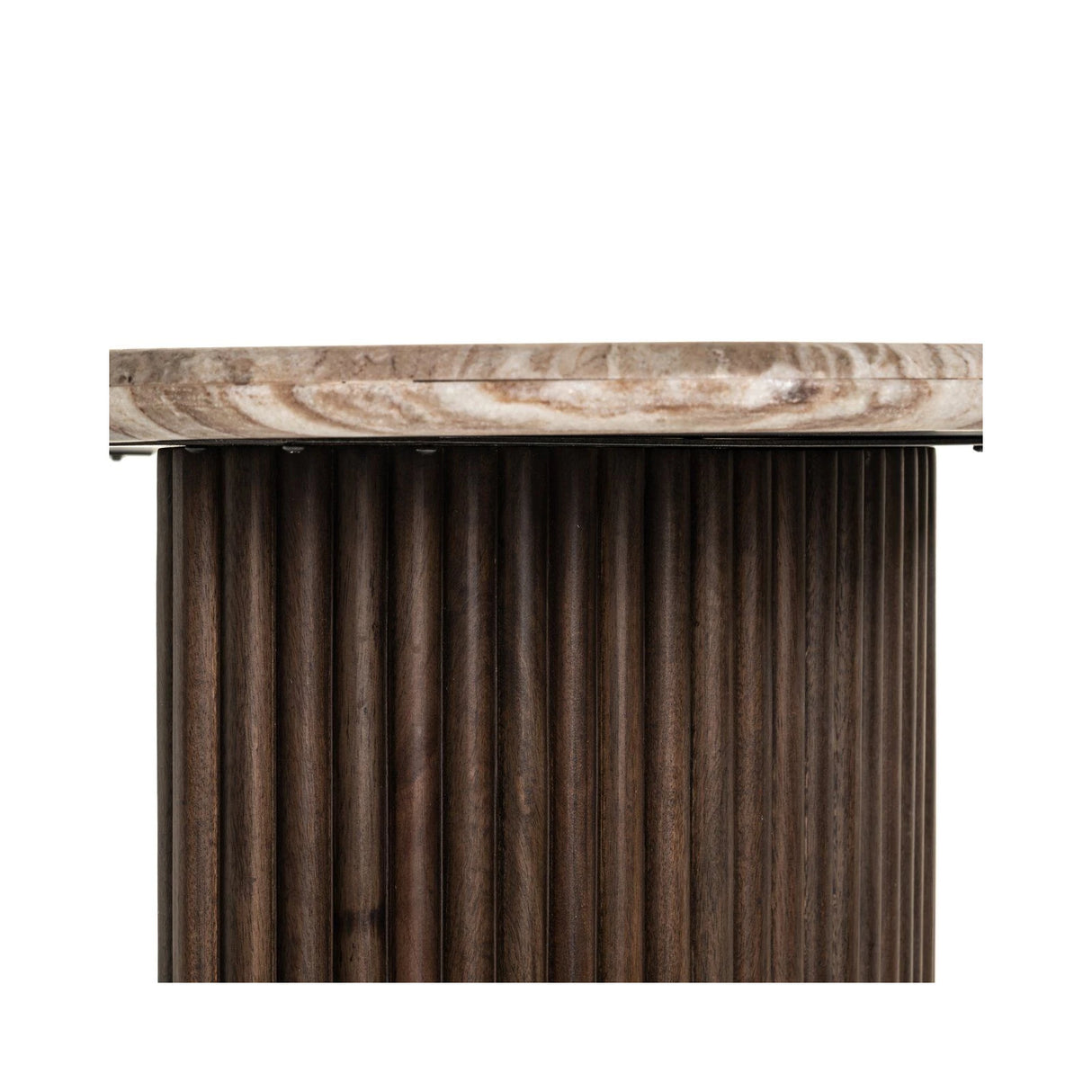 Schreibtisch Rashford aus Toronto-Marmor in Blush beige, 150x74x76 cm von Richmond Interiors – Bild 6