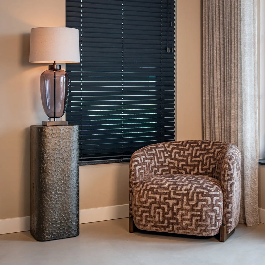 Sessel Hannah mit flammhemmendem Bezug in brown labyrinth, 91x81x72 cm von Richmond Interiors – Bild 8