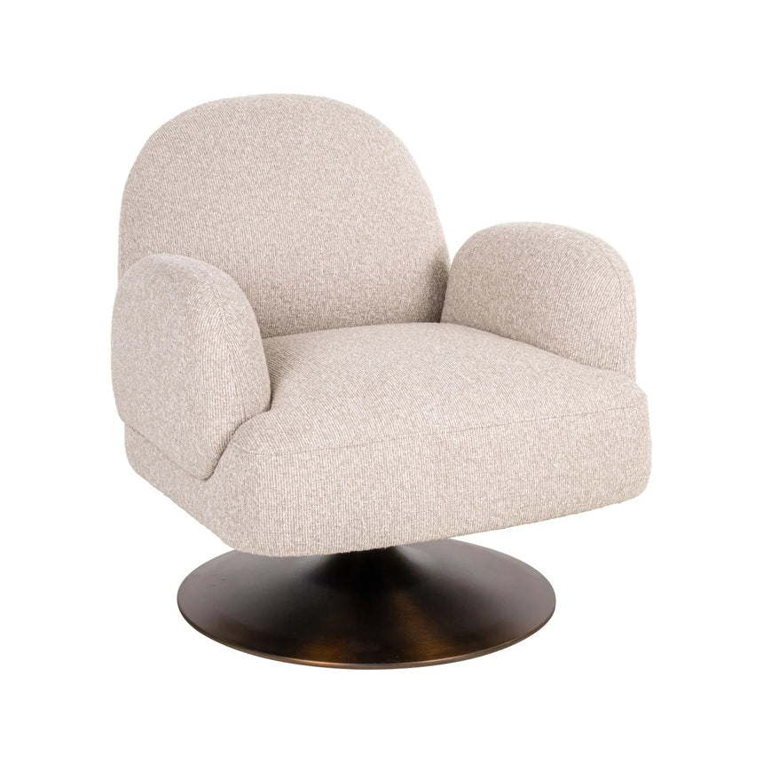 Sessel Kagney mit Drehfunktion in biscotti, 76x77x77 cm von Richmond Interiors – Bild 2