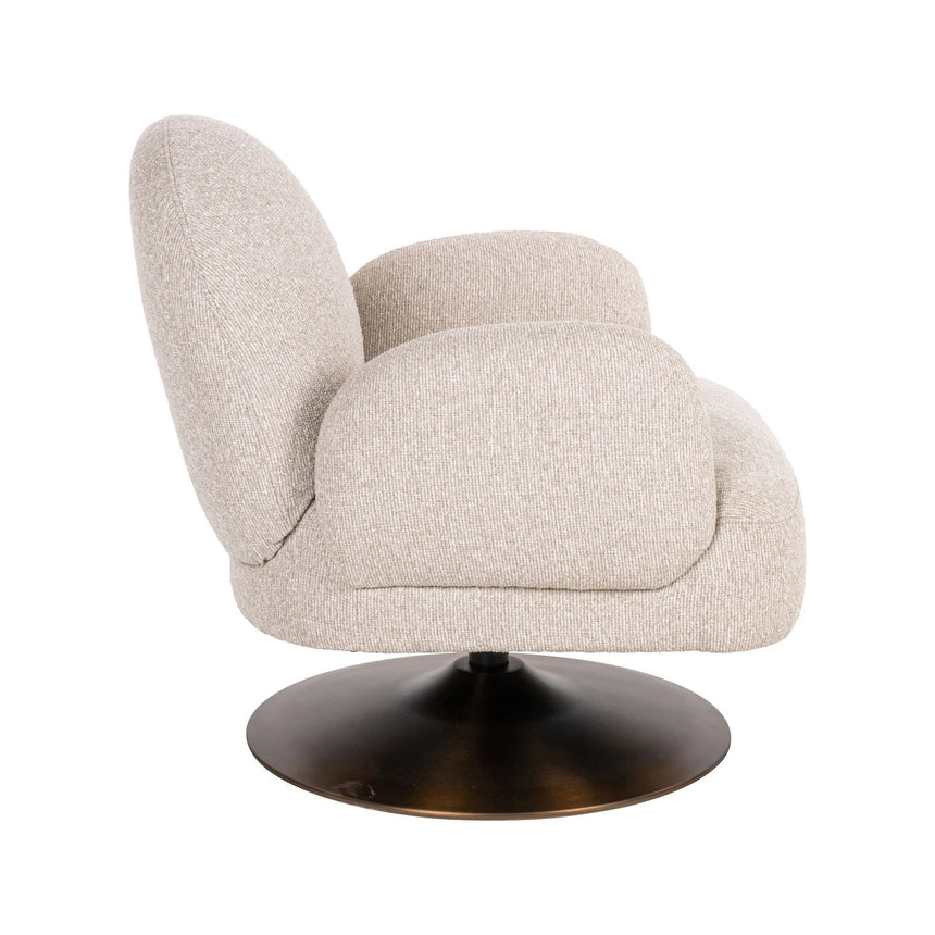 Sessel Kagney mit Drehfunktion in biscotti, 76x77x77 cm von Richmond Interiors – Bild 4