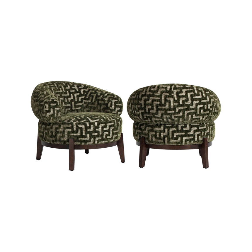 Sessel Montana in moss labyrinth, 87x84x74 cm von Richmond Interiors – Bild 1