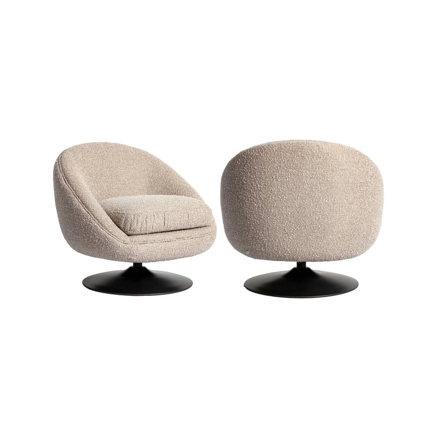 Sessel Nodo mit Drehfunktion in natural chunky, 79x76 cm von Richmond Interiors – Bild 1