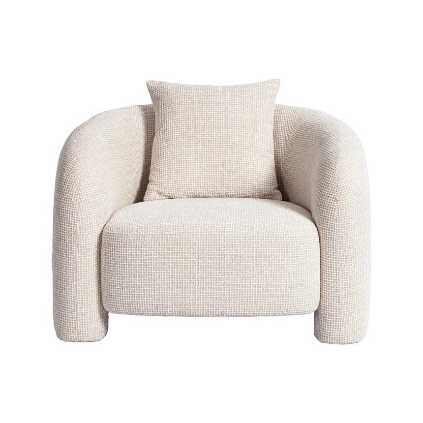 Sessel Tuscany in beige blockweave, 100x91x74 cm von Richmond Interiors – Bild 3