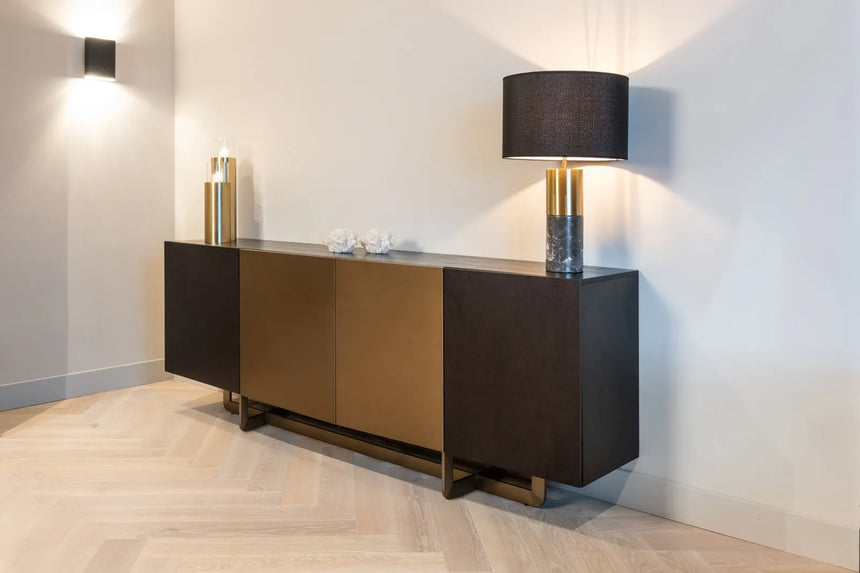 Sideboard Alexander Jones Dax aus Eichenfurnier in charcoal, 220x45,5x80 cm von Richmond Interiors – Produktbild 8