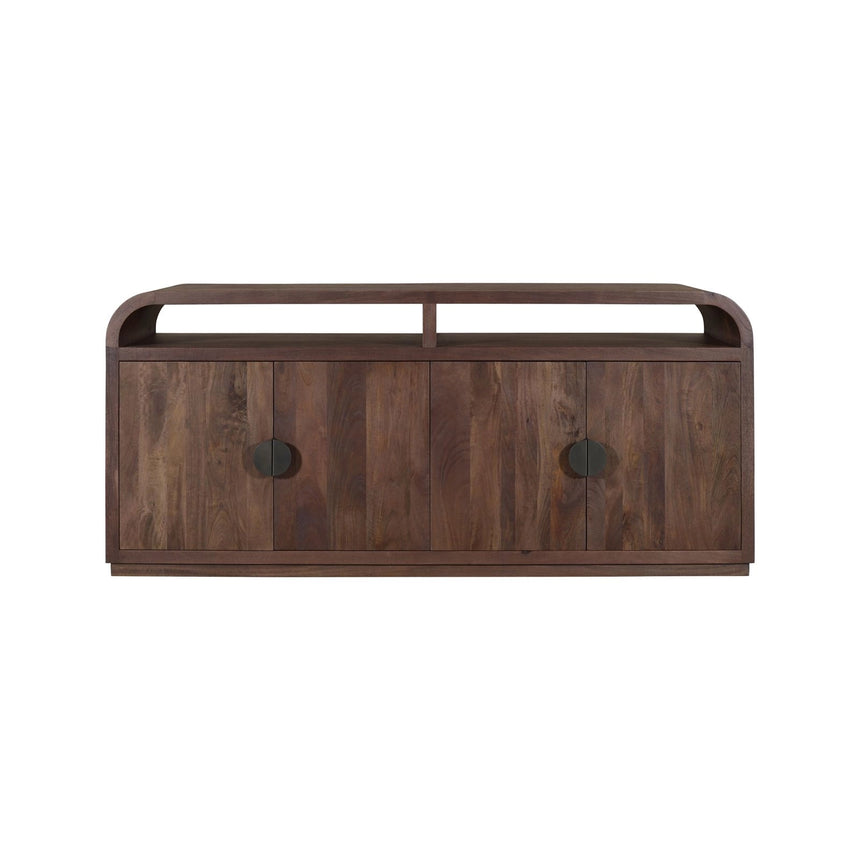 Sideboard Baldwin aus Mangoholz mit 4 Türen in spicebrown, 180x45x80 cm von Richmond Interiors – Bild 2