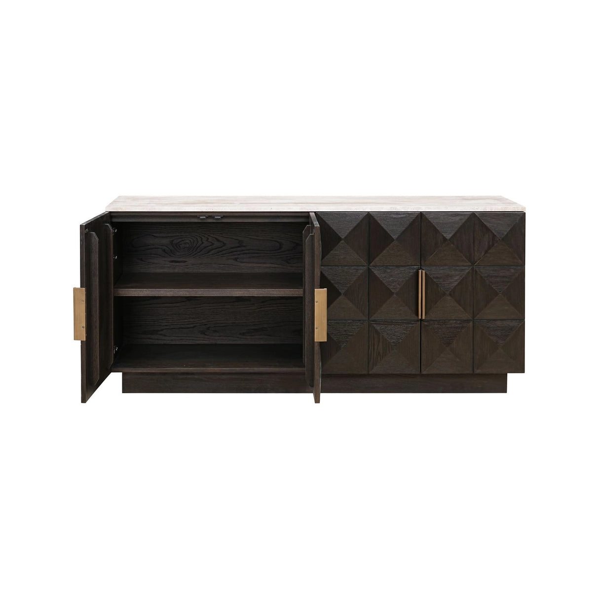 Sideboard Claremont in braun, 170x44 cm von Richmond Interiors – Produktbild 5