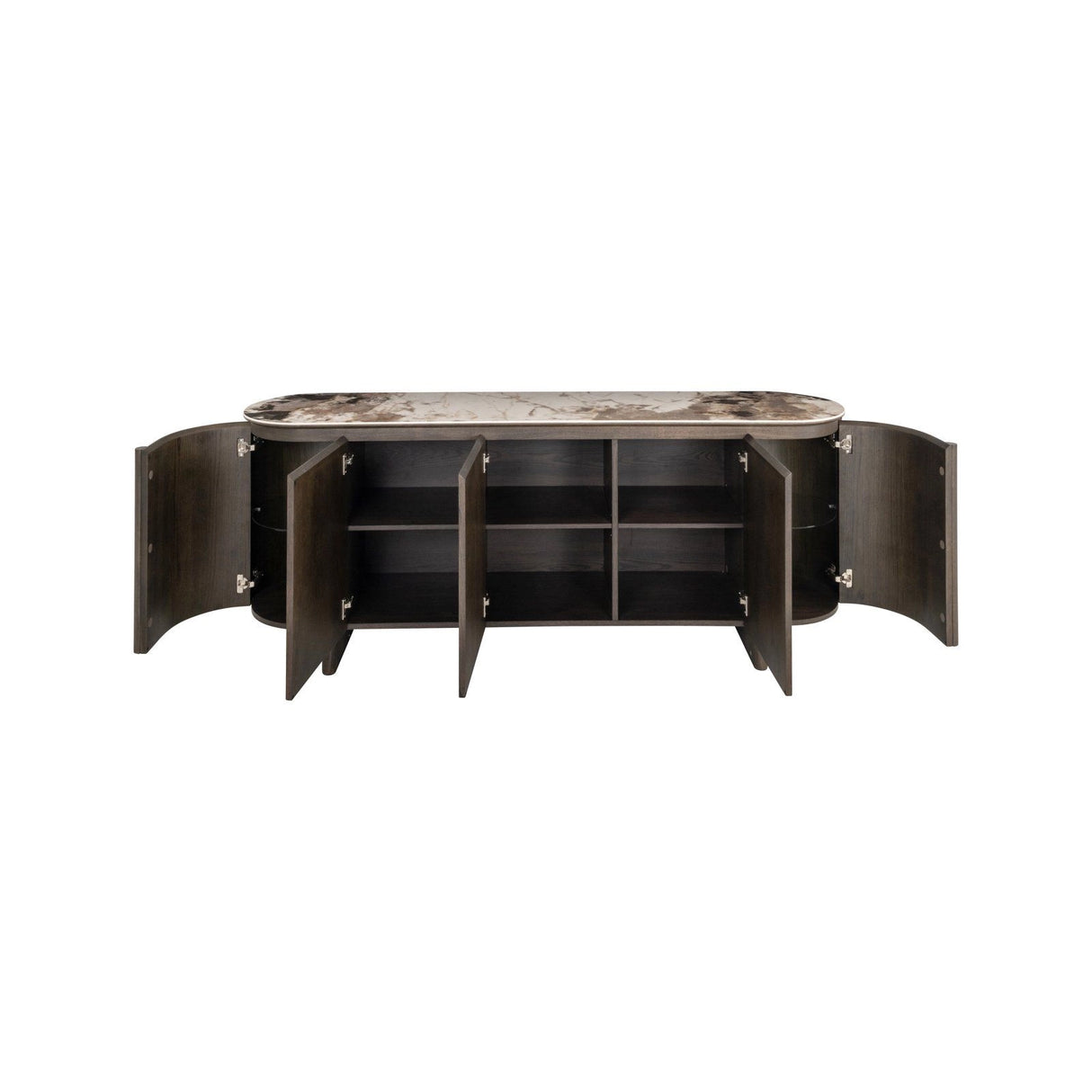 Sideboard Langford in braun mit Keramikplatte, 200x45 cm von Richmond Interiors – Produktbild 4