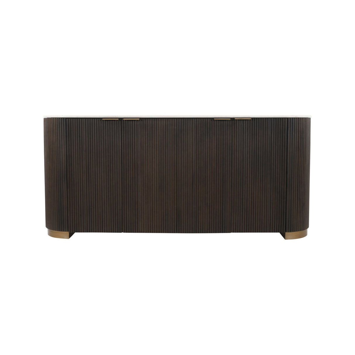 Sideboard Mayfield aus Mangoholz und Marmor in dunkelbraun, 180x42x80 cm von Richmond Interiors – Produktbild 2