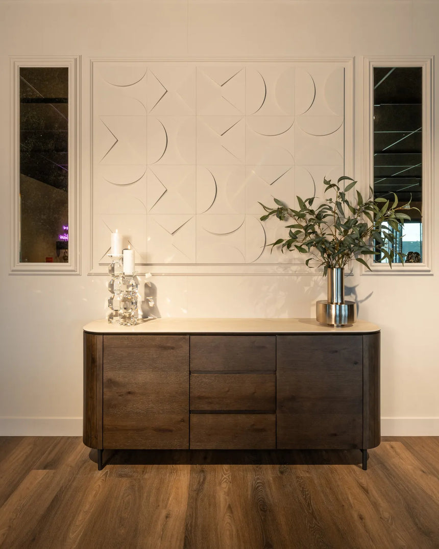 Sideboard Ritz aus Eichenfurnier in dunkelbraun, 179,5x44,5x80 cm von Richmond Interiors – Produktbild 12