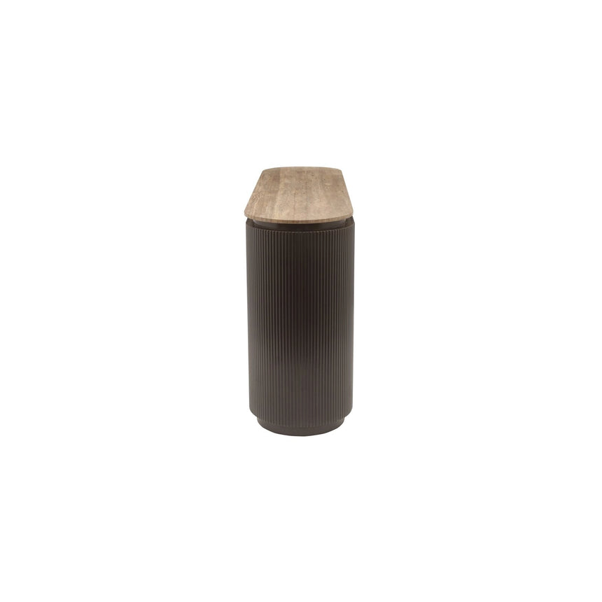 Sideboard Russo 4-Türer in dunkelbraun, 160x40x82 cm von Richmond Interiors – Produktbild 3
