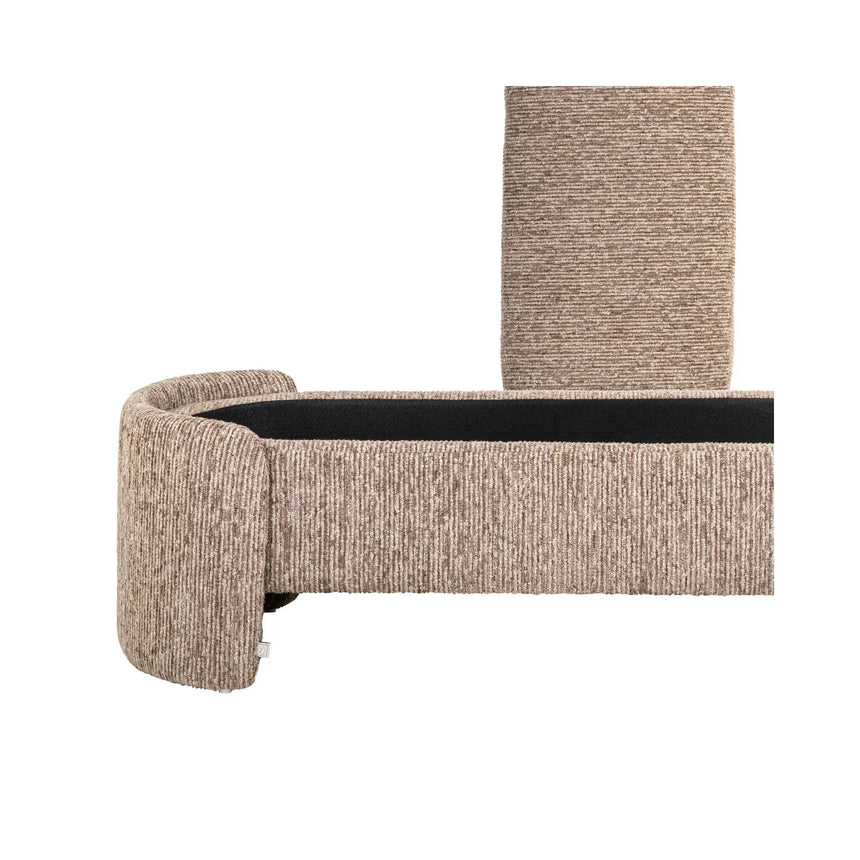 Sitzbank Cupid mit Stauraum in mocca linear, 150x49x47 cm von Richmond Interiors – Bild 4