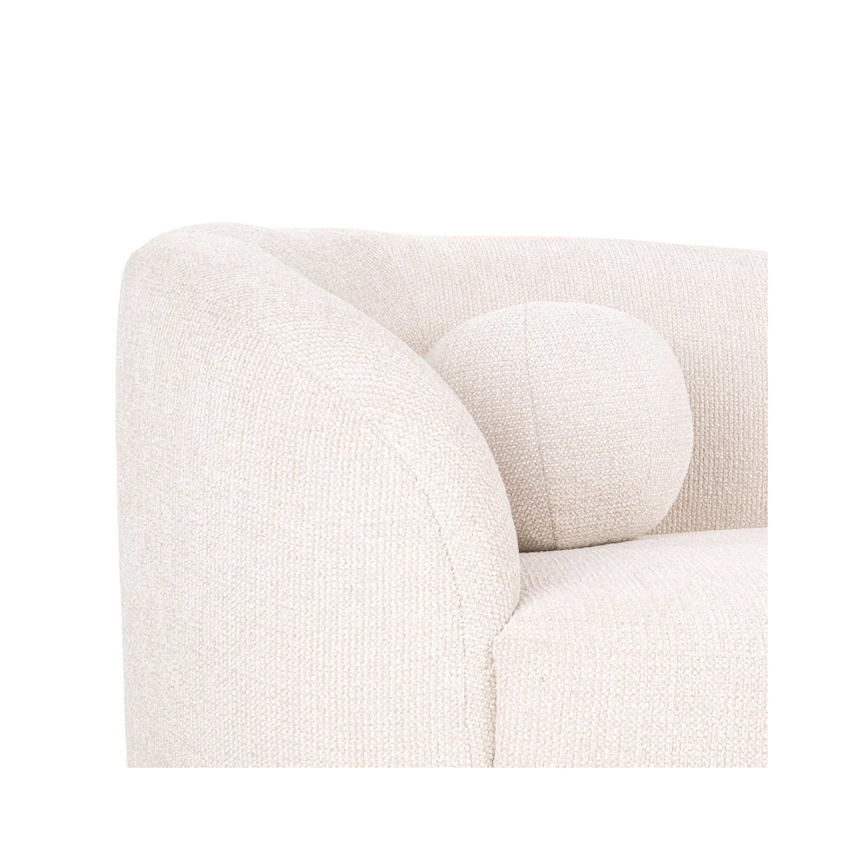 Sofa Emma aus Stoff in cream fancy, mit Chaise Longue, 220x91 cm von Richmond Interiors – Produktbild 6