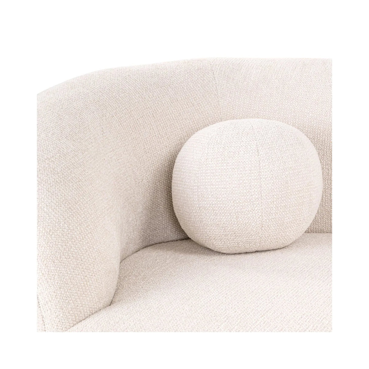 Sofa Emma aus Stoff in cream fancy, mit Chaise Longue, 220x91 cm von Richmond Interiors – Produktbild 7