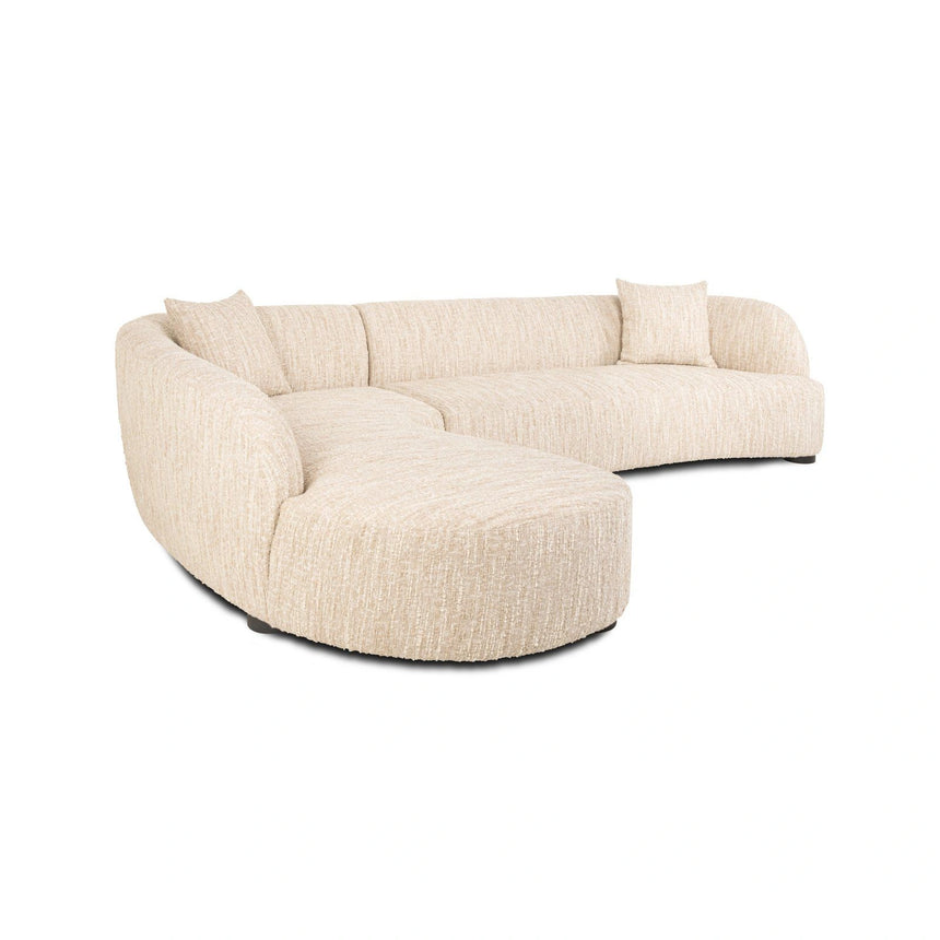 Sofa Pandora mit Chaise Longue links, in beige angora, 320x170 cm von Richmond Interiors – Produktbild 2