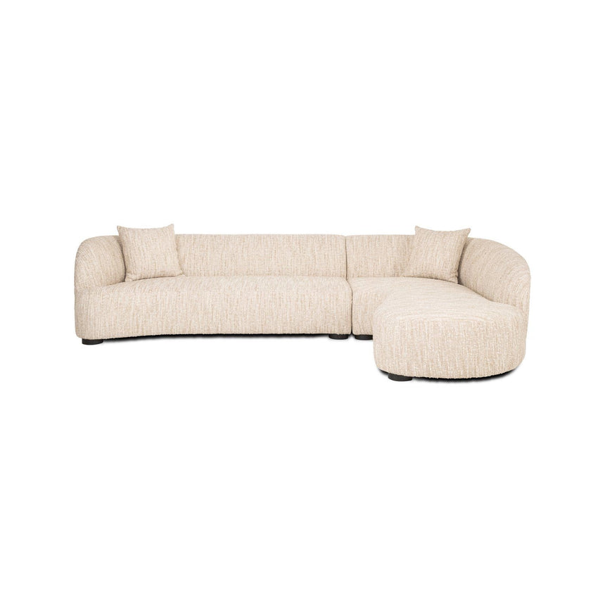 Sofa Pandora mit Chaise Longue rechts, in beige angora, 320x170 cm von Richmond Interiors – Produktbild 2