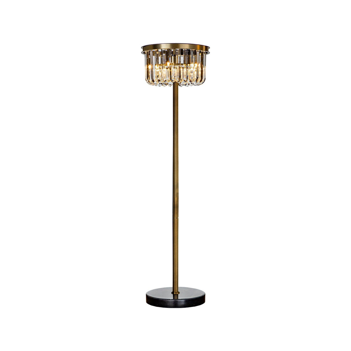 Stehlampe Dagmar in kupfer aus Glas und Marmor, 40x40x150 cm von Richmond Interiors – Produktbild 1