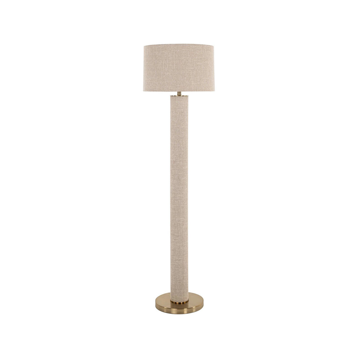 Stehlampe Joline in beige aus Leinen, 45x45x162 cm von Richmond Interiors – Produktbild 1