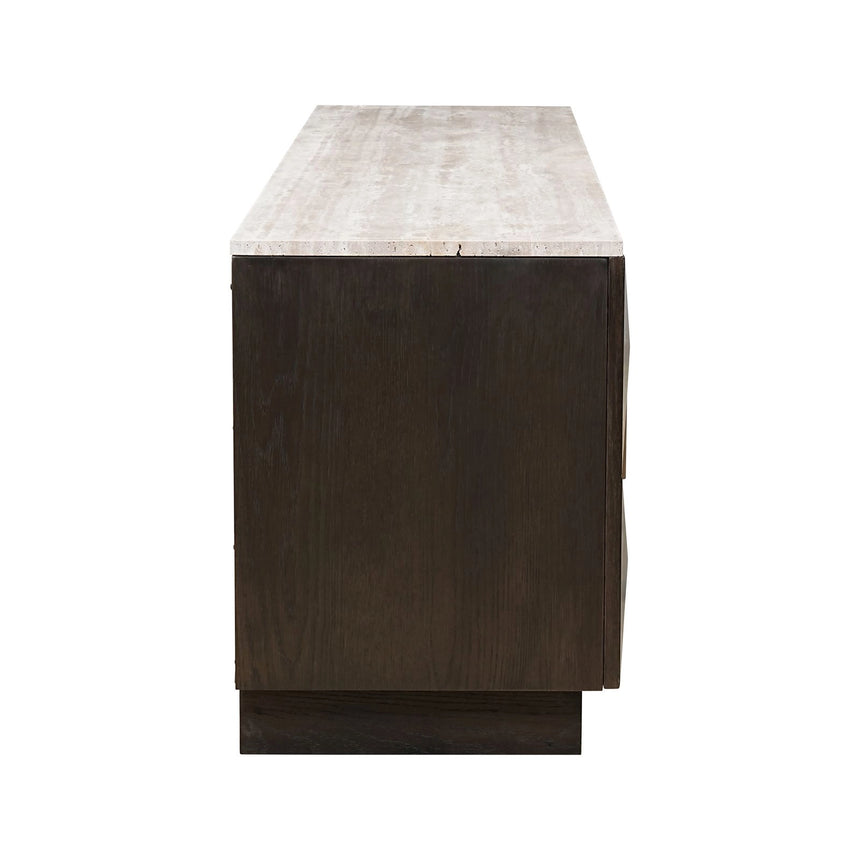 TV-Schrank Claremont in braun, 196x44 cm von Richmond Interiors – Produktbild 2