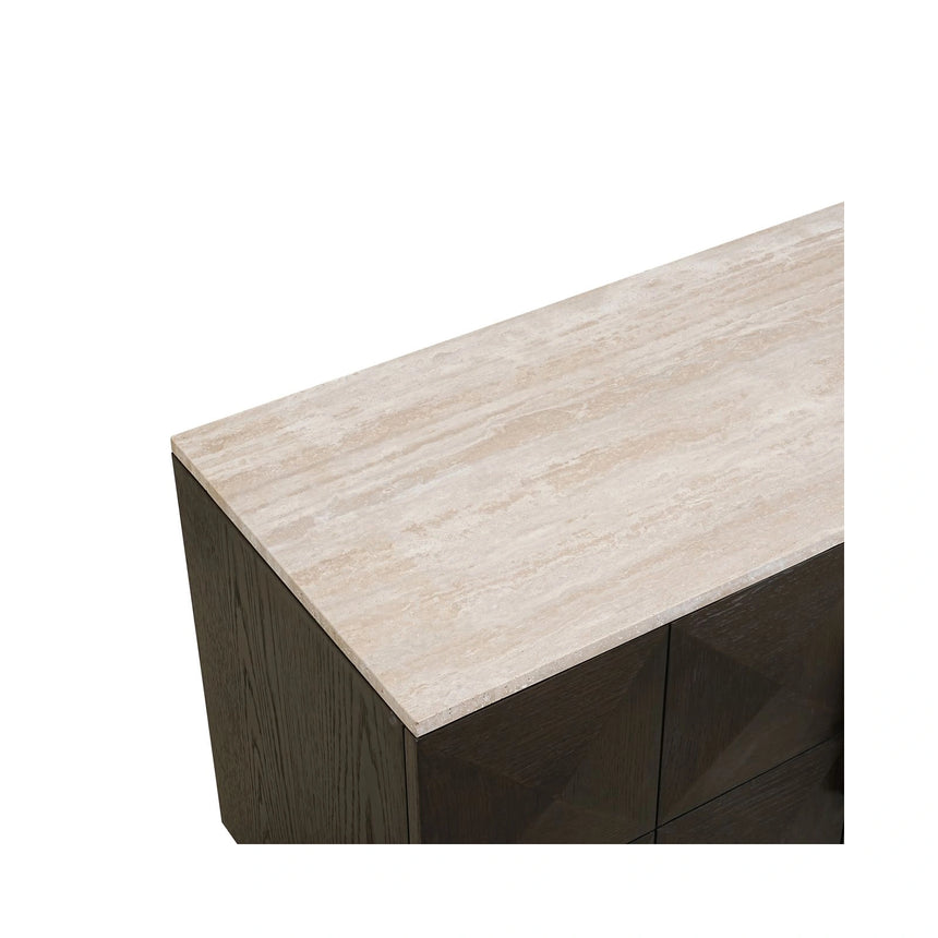 TV-Schrank Claremont in braun, 196x44 cm von Richmond Interiors – Produktbild 5
