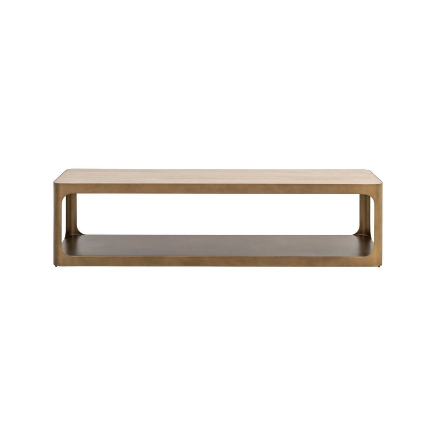 TV-Schrank Claridge mit Glas sandfarbend, 160x40x40 cm von Richmond Interiors – Produktbild 3