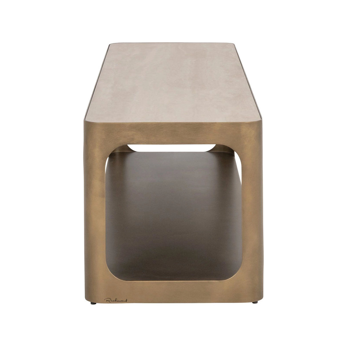 TV-Schrank Claridge mit Glas sandfarbend, 160x40x40 cm von Richmond Interiors – Produktbild 4